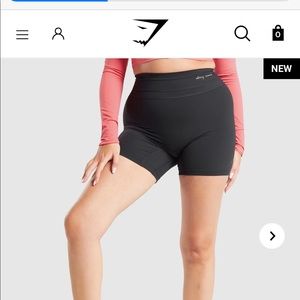 Whitney Simmons x Gymshark black shorts